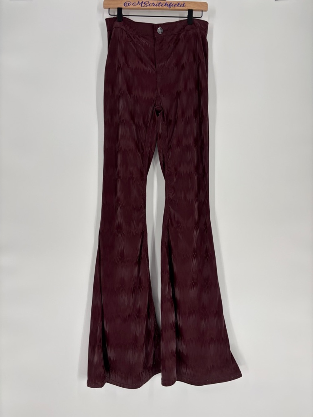Rock & Roll high rise textured bell bottoms new 29 x 36